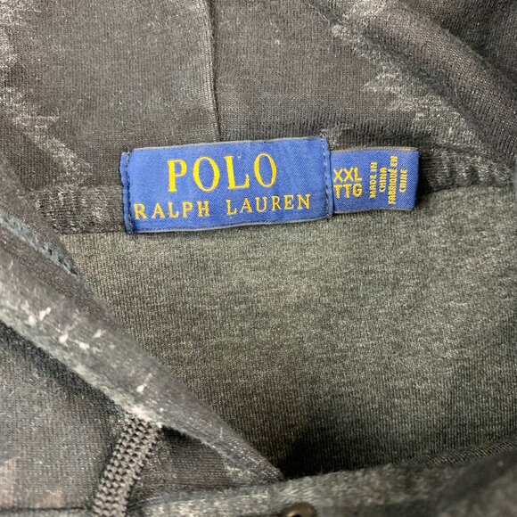Ralph Lauren Polo Mens Sweater 2XL Black Gray Aztec Hoodie Southwestern Tribal - Picture 4 of 13